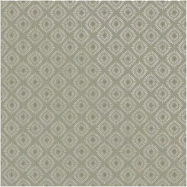 Holden Décor Eastern Horizons Indian Sunburst Abstract Geometric Wallpaper in Green