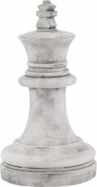 Love Lace Amalfi Grey Ceramic King Chess Piece