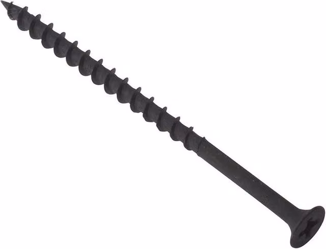 Forgefix Black Phosphate Phillips Bugle Head Drywall Screws, 4.2 x 65 mm, Box of 10