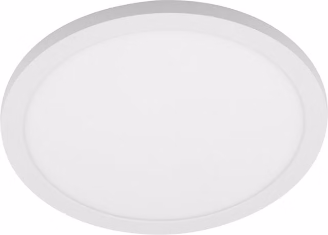 Litecraft Darly 24W LED Round Flush Ceiling or Wall Light in White