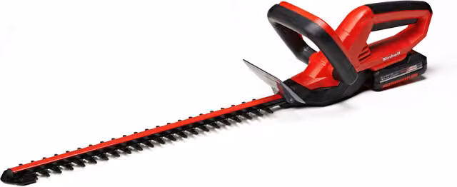 Einhell Power X-Change Cordless Reciprocating Hedge Trimmer with Battery and Charger, 46 cm, Red