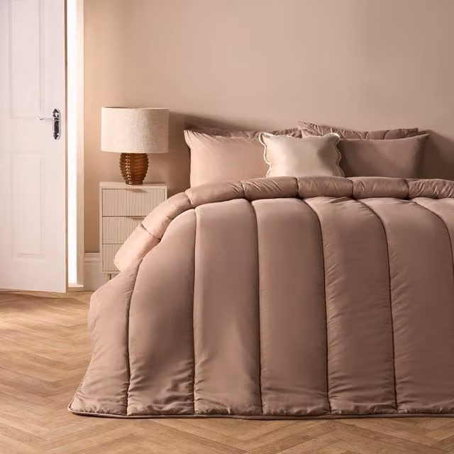 OHS Single 10.5 Tog Coverless Duvet and Pillowcase Set in Natural