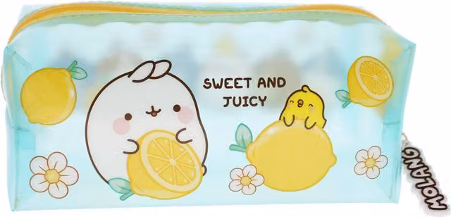 Molang Multicolour Flat Pouch Pencil Case with Zip