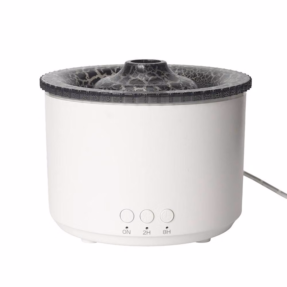 Menkind Well Being Volcano Diffuser with Timer and Calming Mist Light in White – 2