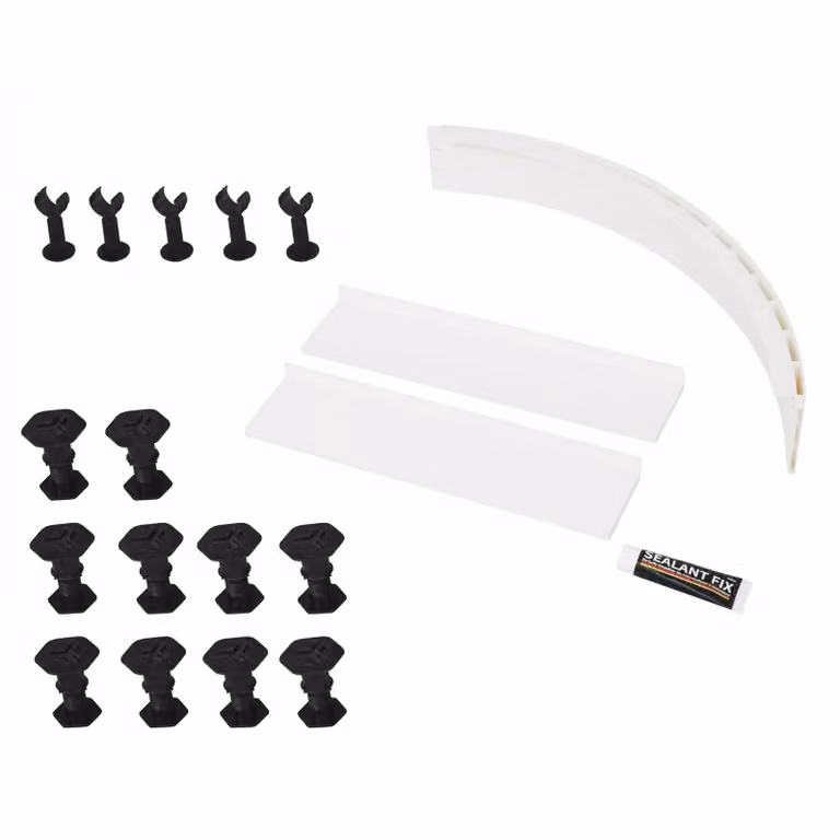 Royal Bathrooms Apex Riser Kit for Quadrant or Offset Shower Enclosure Trays, White, 700 to 900mm