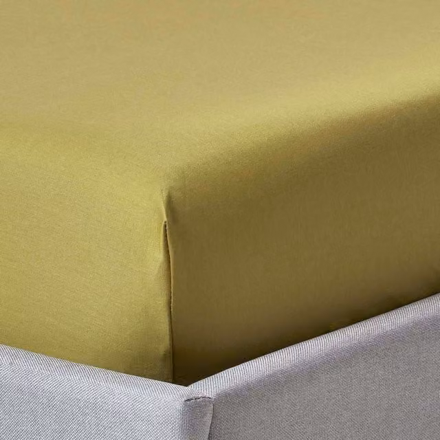 Homescapes 1000 Thread Count Egyptian Combed Cotton Mako Satin Extra Deep Fitted Sheet, Green, W: 200 cm x D: 200 cm