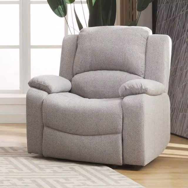 Artemis Home Marldon Manual Reclining Armchair in Grey Fabric