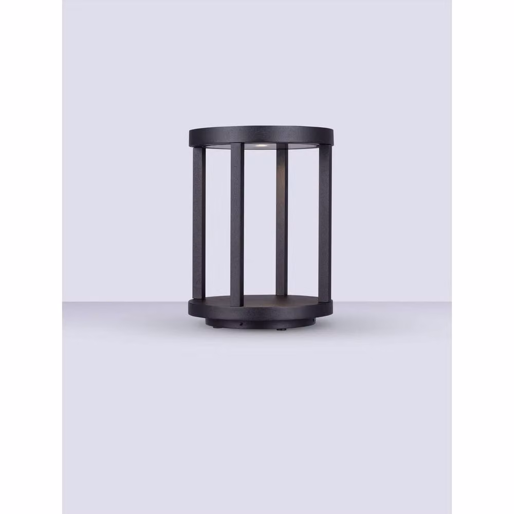 Netlighting Optus LED Outdoor Pedestal Light in Dark Anthracite Grey, 9W, 459lm, 3000K, IP65 – 2