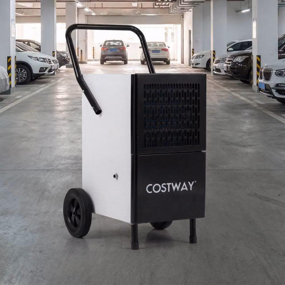 Costway Commercial Industrial Dehumidifier with Continuous Drain Hose, Black, 80L/Day – 3