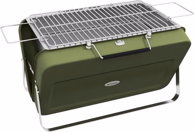 Outsunny Foldable Tabletop Charcoal Barbecue Grill in Green