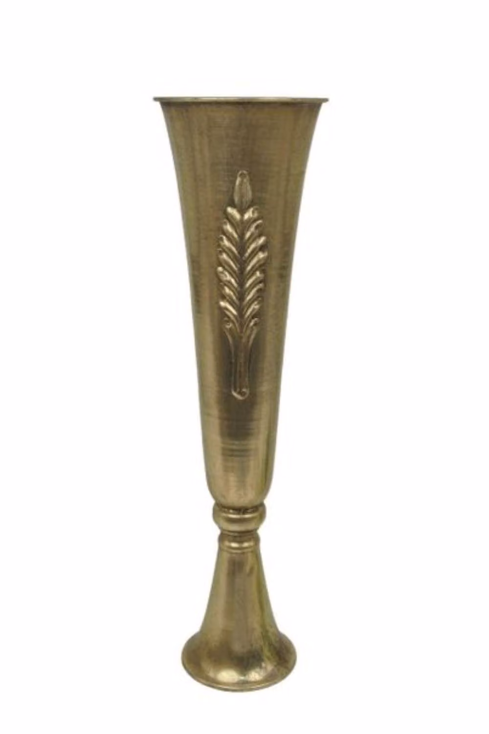 KDMD Antique Gold Metal Table Centre Vase, Height: 54 cm – 2