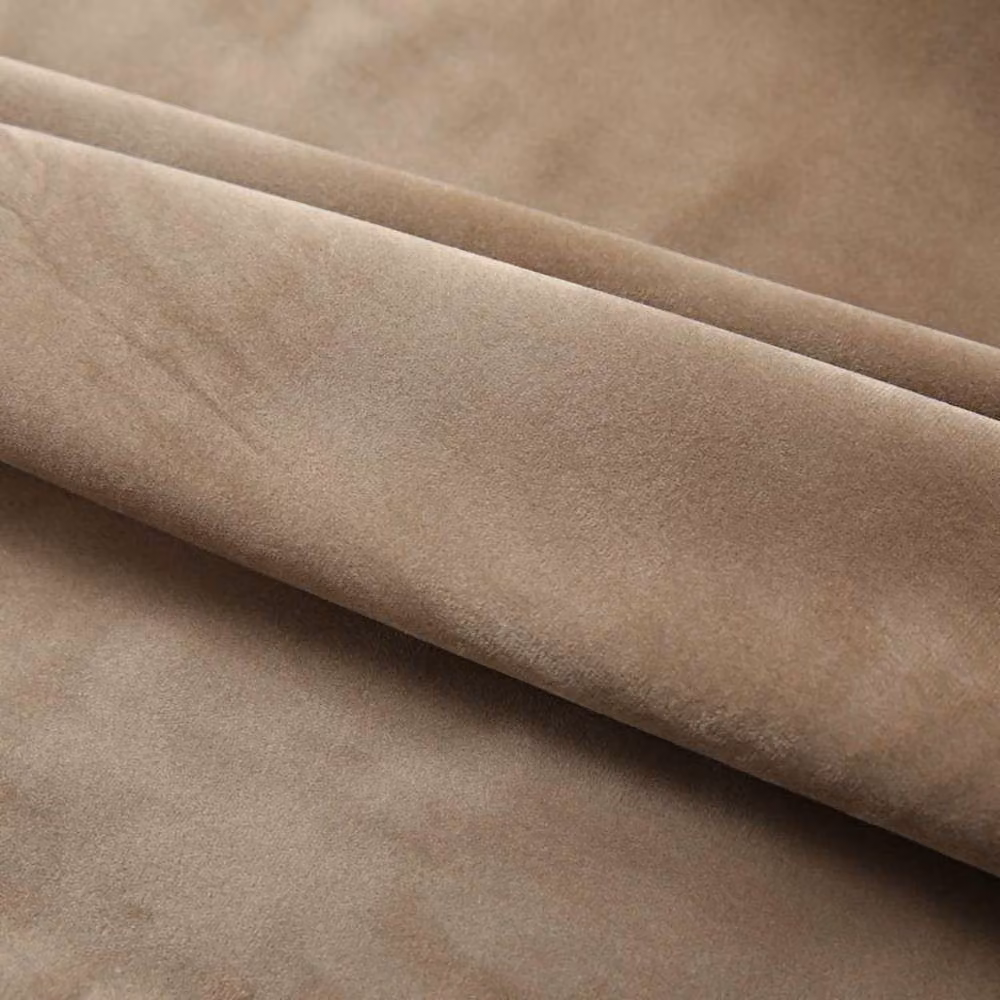 Berkfield Home Blackout Velvet Curtains, 2 Pack, Beige, W: 140 cm, H: 175 cm – 3