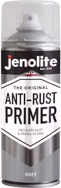 Jenolite Quick Drying Matt Grey Anti-Rust Metal Primer Spray
