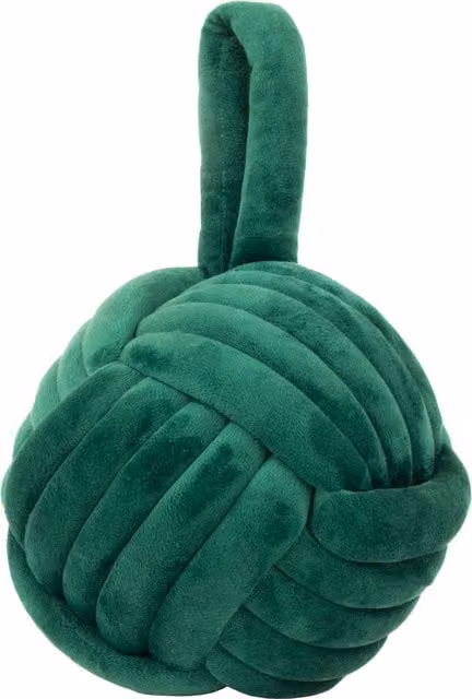Make it a Home Velvet Knot Door Stop in Green