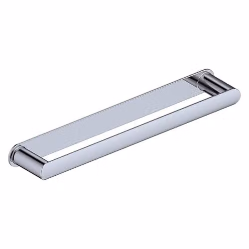 Nes Home Modern Metal Towel Rail Holder in Silver