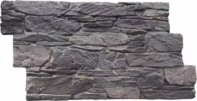 EnerJ Smart Rustic Stone Look PU Wall Panel, Grey, W/D/H: 120 x 60 x 6 cm