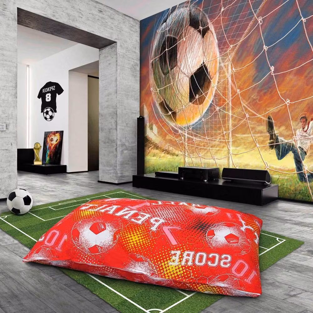 Velosso Red Football Floor Cushion in Polyester – 2