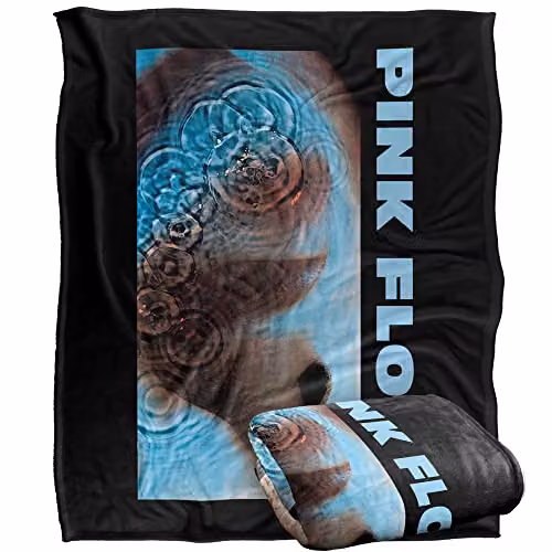 LOGOVISION Pink Floyd Meddle Super Soft Fleece Throw Blanket, Multicolour, W/D: 152 x 127 cm – 1