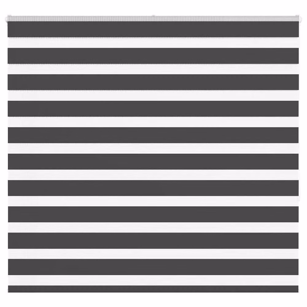 Berkfield Home Black Zebra Day and Night Blind, Polyester, W: 160 cm, H: 150 cm – 2