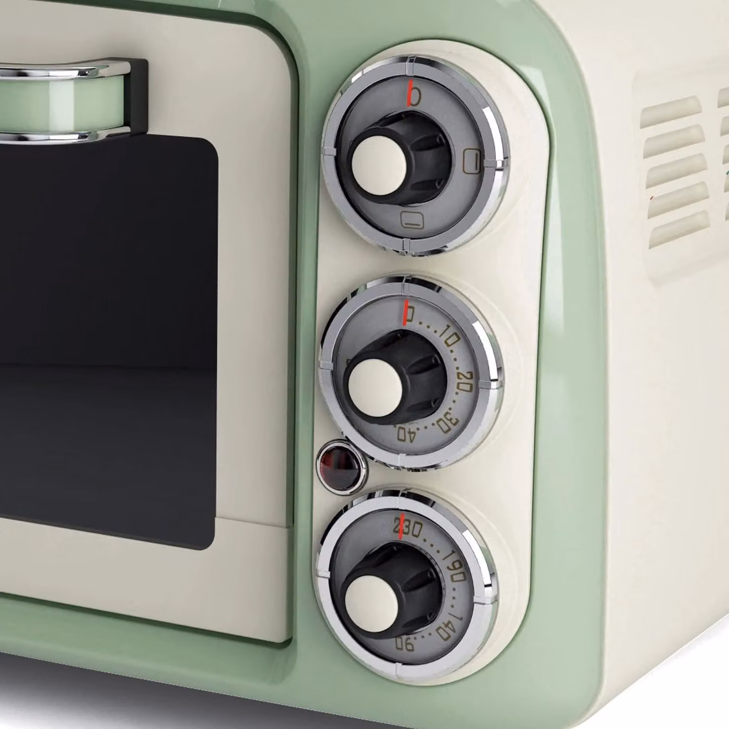 Ariete Vintage Style 18L Electric Mini Oven in Green – 3