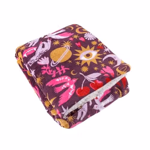 Furn Enchanted Pink Multicolour Fleece Throw, W/D/H: 130 x 180 cm