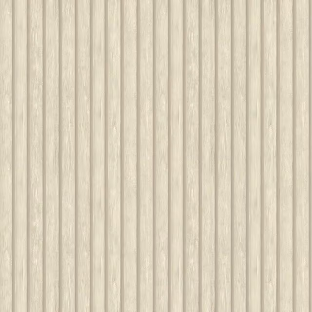 Holden Decor Modern 3D Wood Panel Wallpaper in Anthracite and Beige Striped Abstract Design