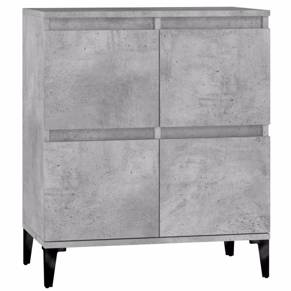 Berkfield Home Industrial Sideboard in Concrete Grey, W/D/H: 60 x 35 x 70 cm – 2
