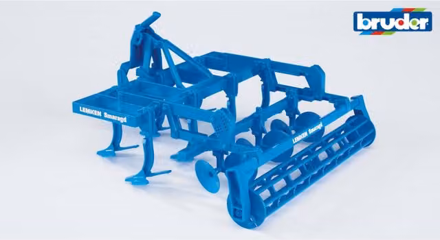 Bruder LEMKEN Disc Cultivator Accessory, Brown