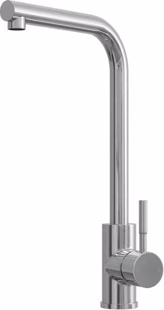 Balterley L-Neck Kitchen Sink Mixer Tap, Chrome Finish in Silver