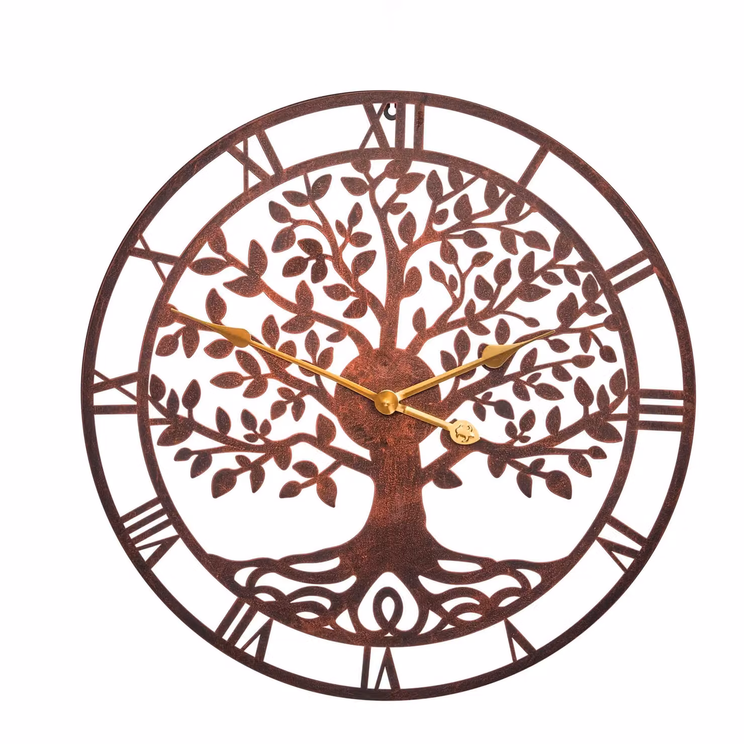 mysmartbuy Tree of Life Bronze Metal Wall Clock with Quartz Movement, Diameter: 60.96 cm – 2