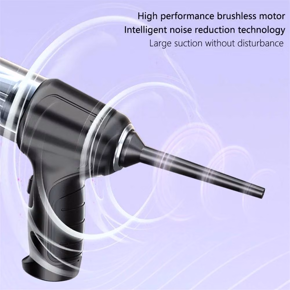 Nordara 95000PA Cordless Handheld Car Vacuum Cleaner with Strong Suction and Blow Function, Black – 4