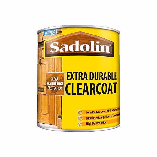 Sadolin Extra Durable Weatherproof Clear Satin Wood Clearcoat, 1L