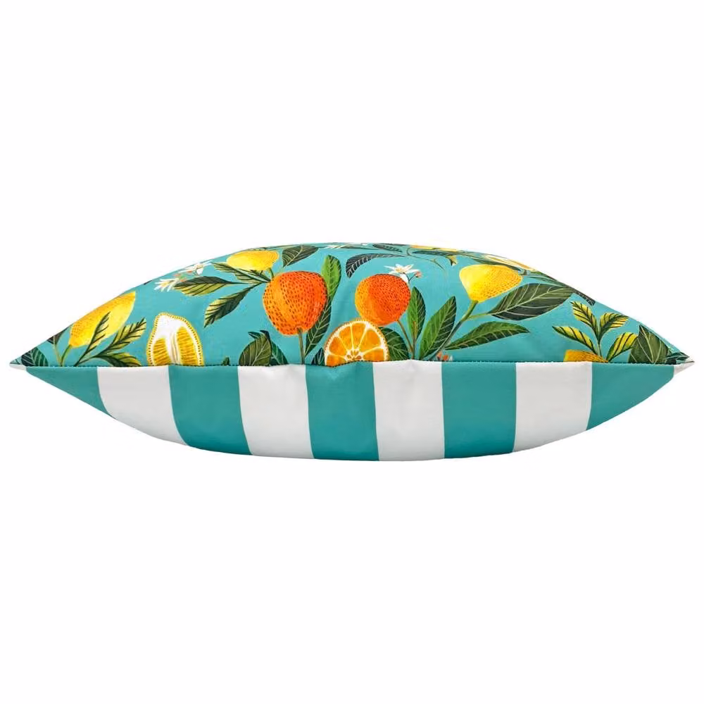 Evans Lichfield Orange Blossom Floral Outdoor Square Cushion, Multicolour, W/D/H: 43 x 43 x 43 cm – 4
