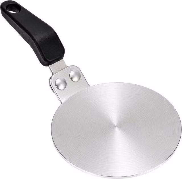 PAWNORA Induction Hob Converter Plate, Silver, 13 cm – 1