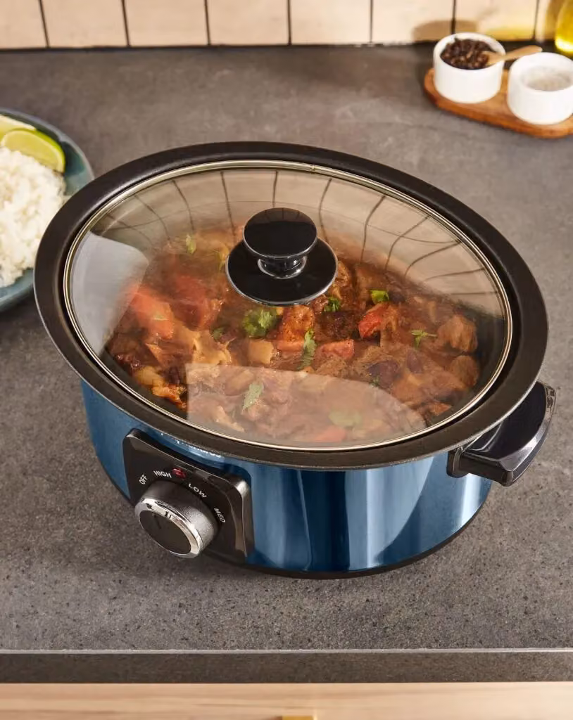 Morphy Richards Accents 3.5L Sear & Stew Slow Cooker, Blue – 11