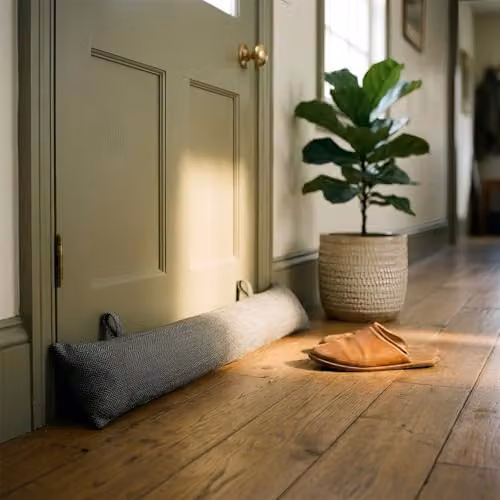 Nicola Spring Herringbone Draught Excluder, Grey – 2