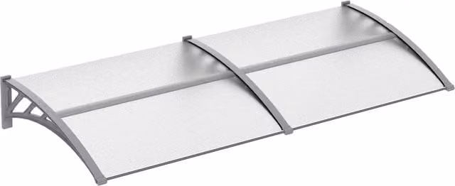 Outsunny Transparent Polycarbonate Door Canopy Awning and Outdoor Window Rain Shelter – 1