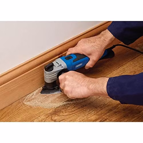 Draper 78429 230V Quick Change Oscillating Multi-Tool, 300W, Blue and Black