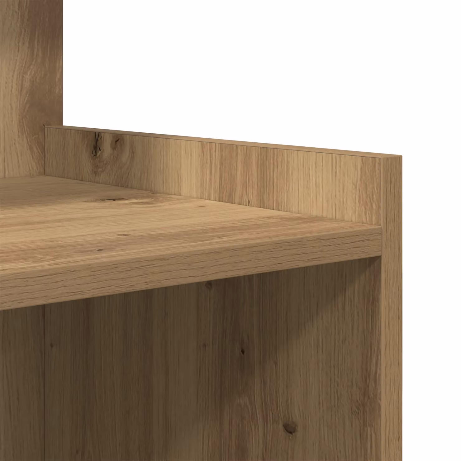 Berkfield Home Artisan Oak Bedside Cabinet in Brown, W/D/H: 40 x 35 x 60 cm – 4