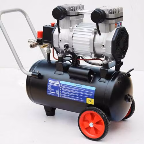 SIP QT Air Compressor Ultra Low Noise Oil-Free Direct Drive, Black, 24L, 1.1kW, 8 Bar, 116psi – 2