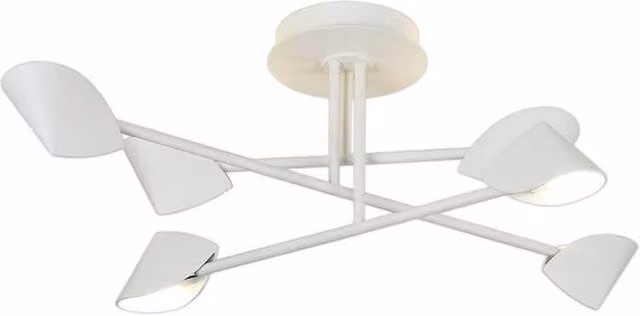 Netlighting Capuccina Medium 6 Light Semi Flush Ceiling Light, White, 45W LED, 3000K, 3100lm