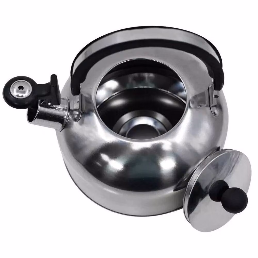 PAWNORA Stainless Steel Whistling Kettle, Silver, 2 l – 4