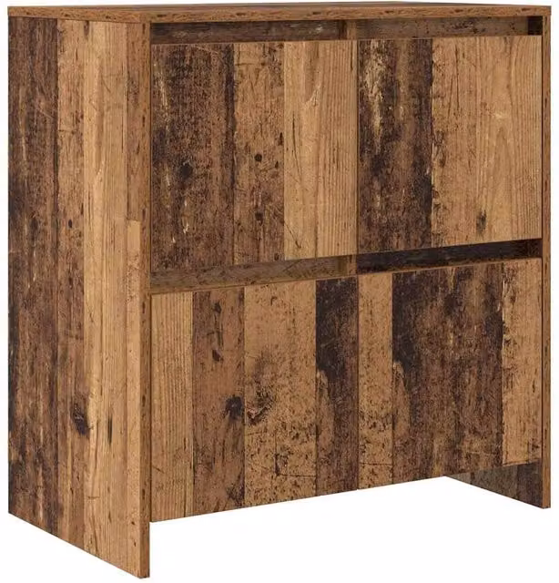 Berkfield Home Rustic Sideboard with Door in Brown, W/D/H: 70 x 41 x 75 cm