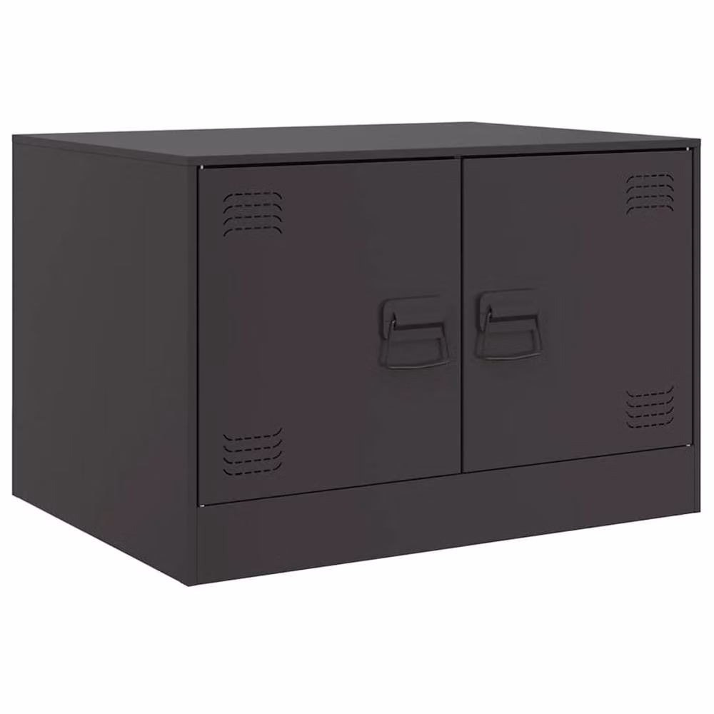Berkfield Home Sturdy Industrial Coffee Table in Black Metal, W: 67 cm, D: 50 cm, H: 44 cm – 3