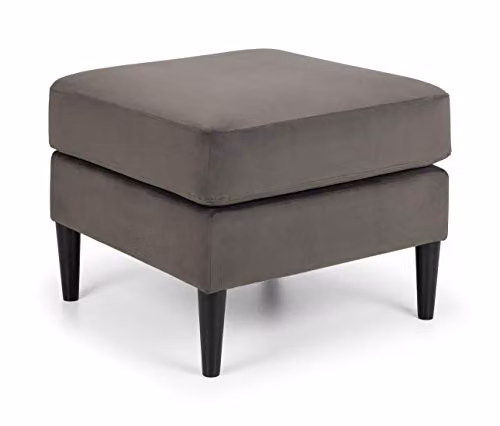 Julian Bowen Hayward Ottoman in Truffle Grey Velvet – 2