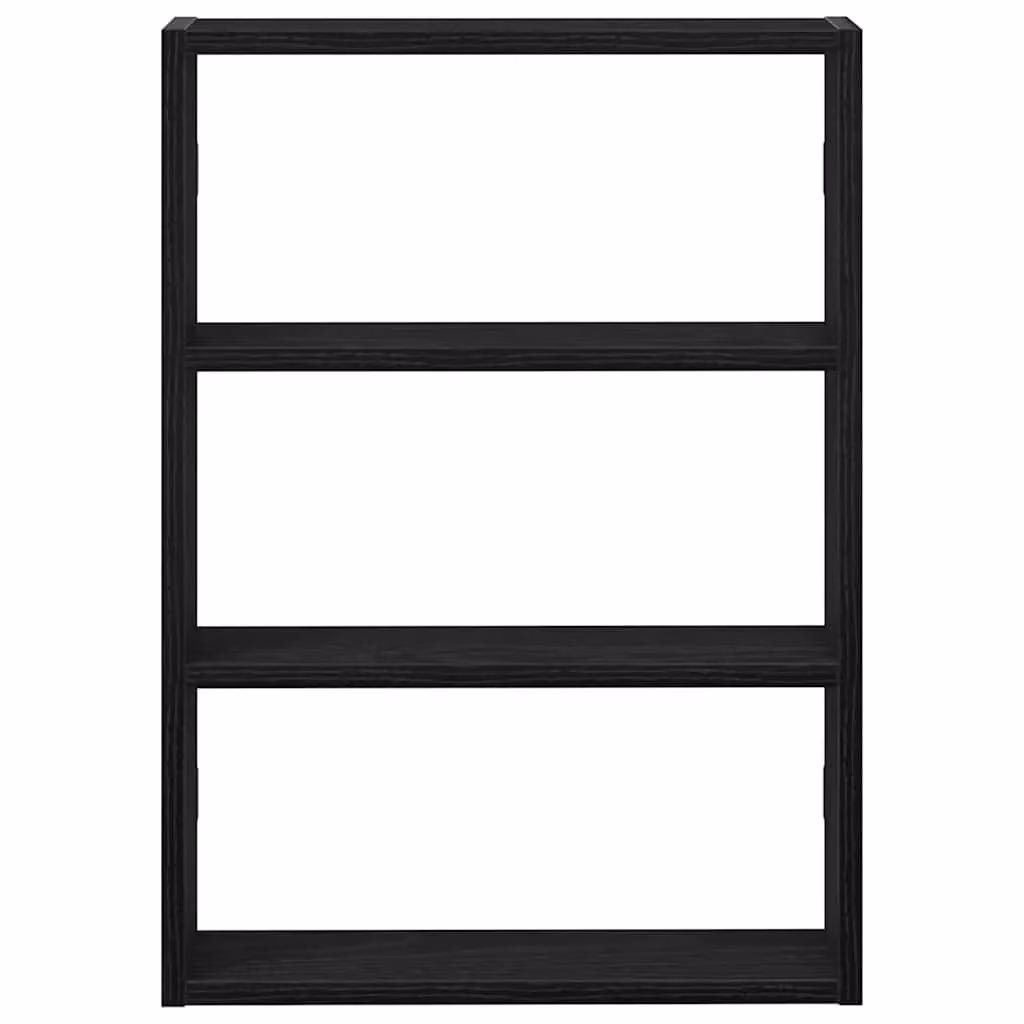 Berkfield Home Modern Wall Mounted Shelf in Black, W/D/H: 60 x 9 x 43 cm – 4