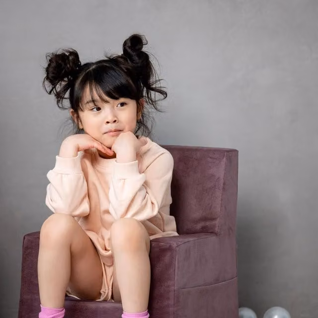 Misioo Foldie Seat with Side Pocket in Purple