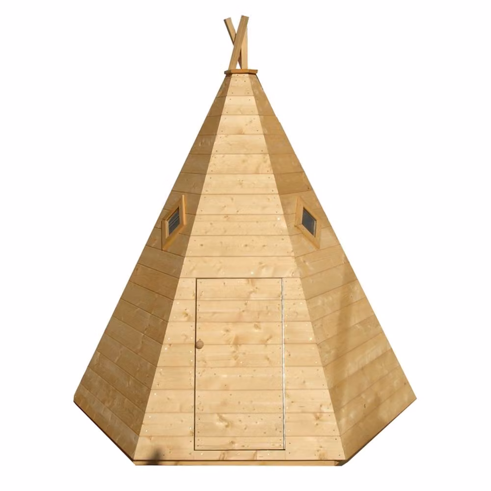 Shires Wigwam Playhouse Kids Wendy House in Brown – 2
