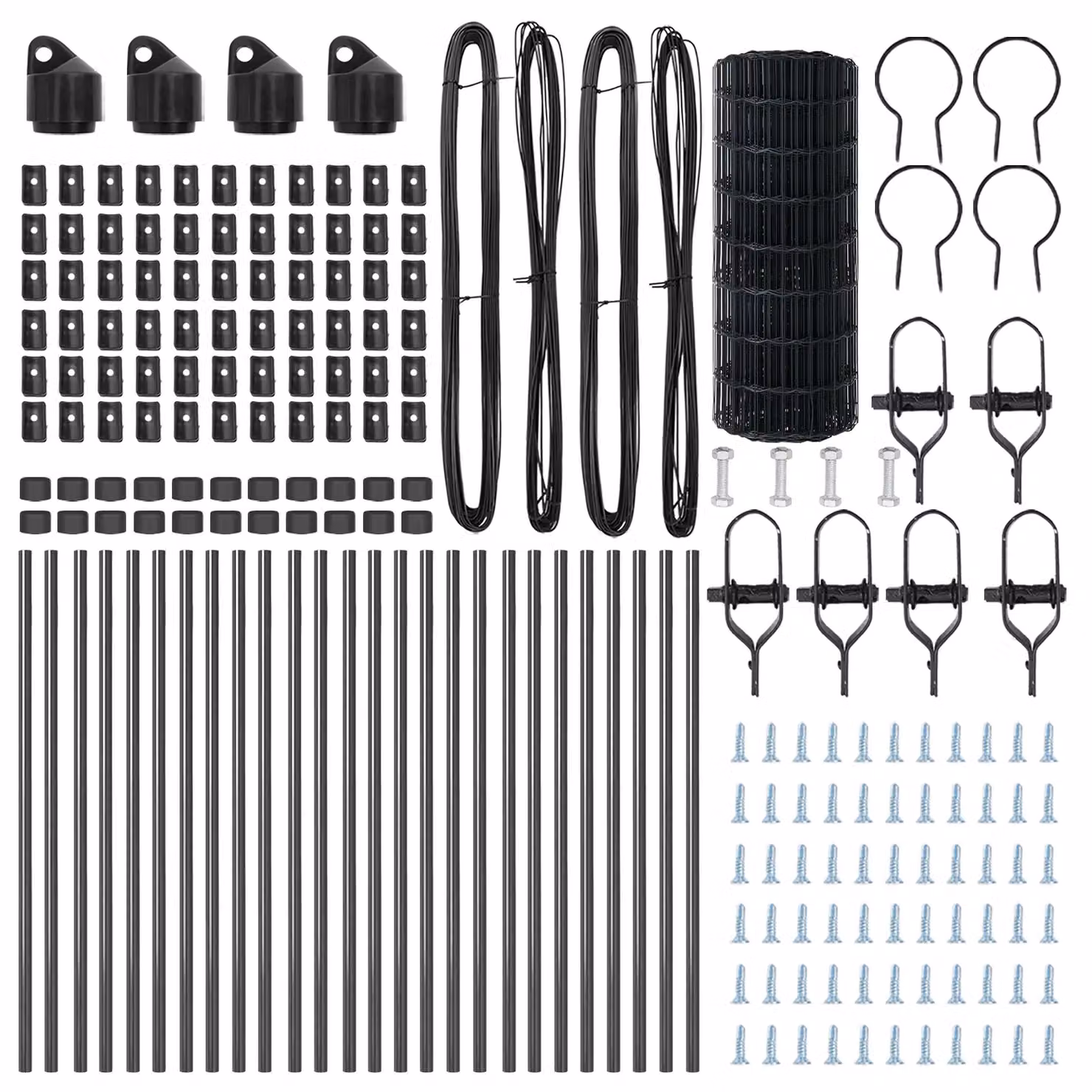 Berkfield Home Euro Fence with 13 Posts, Galvanised Steel, Grey and Silver, 0.6 x 50 m – 3