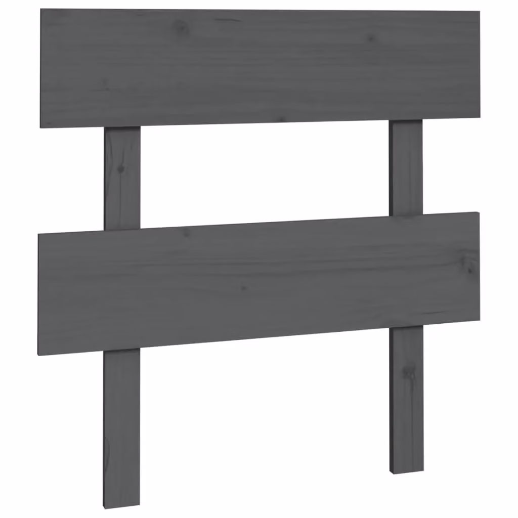 Berkfield Home Grey Rustic Solid Pine Wood Bed Headboard W/D/H: 93.5 x 3 x 81 cm – 2